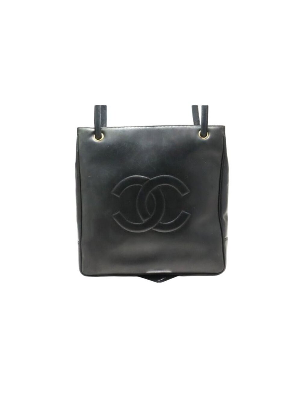 Chanel 1 Jumbo CC Logo GD Leather Tote